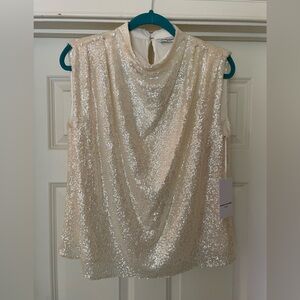 Amanda Uprichard sequin top NWT size SMALL